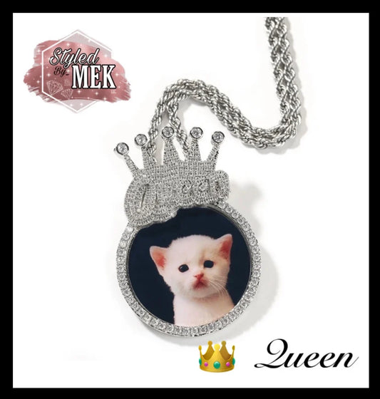 King or Queen Photo Pendant