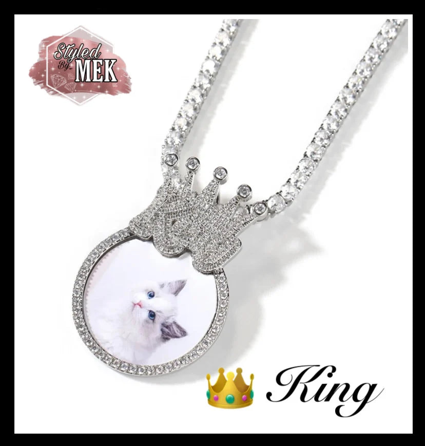 King or Queen Photo Pendant