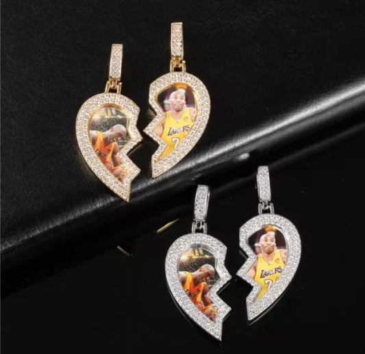 Broken Heart Photo Pendant