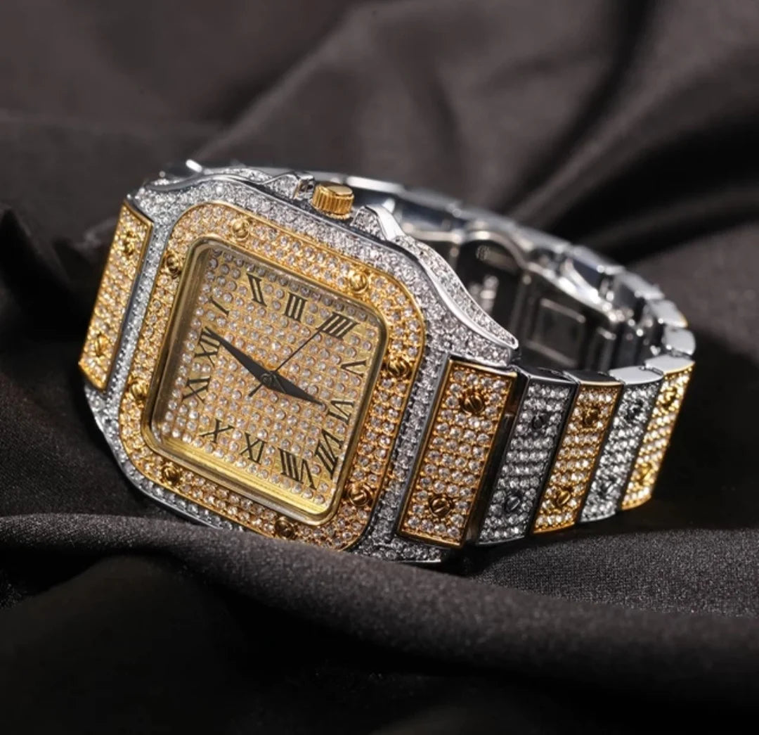 Luxury Brand Full Iced Out Diamond Watch