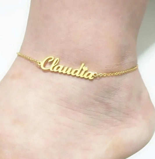 Custom Name anklet