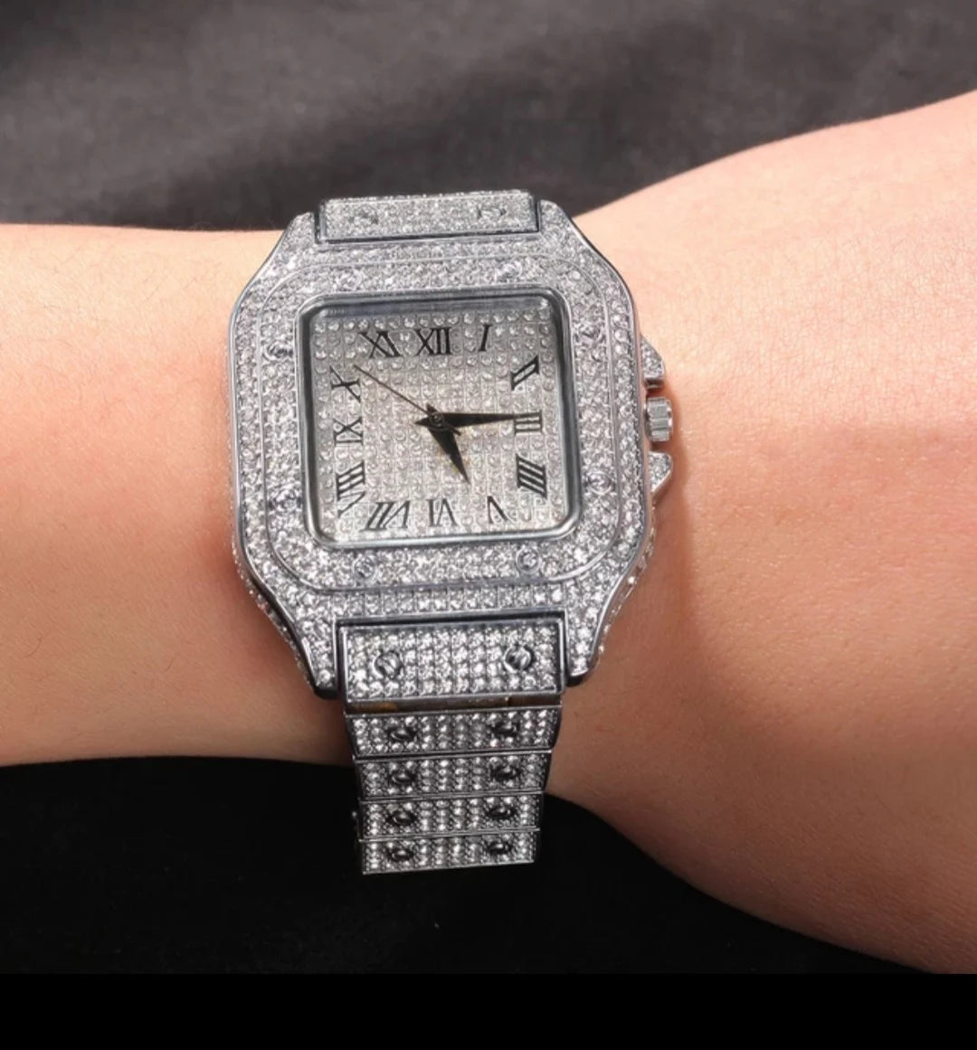 Luxury Brand Full Iced Out Diamond Watch