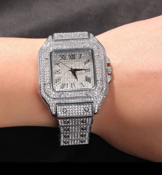 Luxury Brand Full Iced Out Diamond Watch